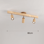 Lampa Sufitowa Minimalistyczna z Drewna Litego - 8