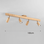 Lampa Sufitowa Minimalistyczna z Drewna Litego - 9