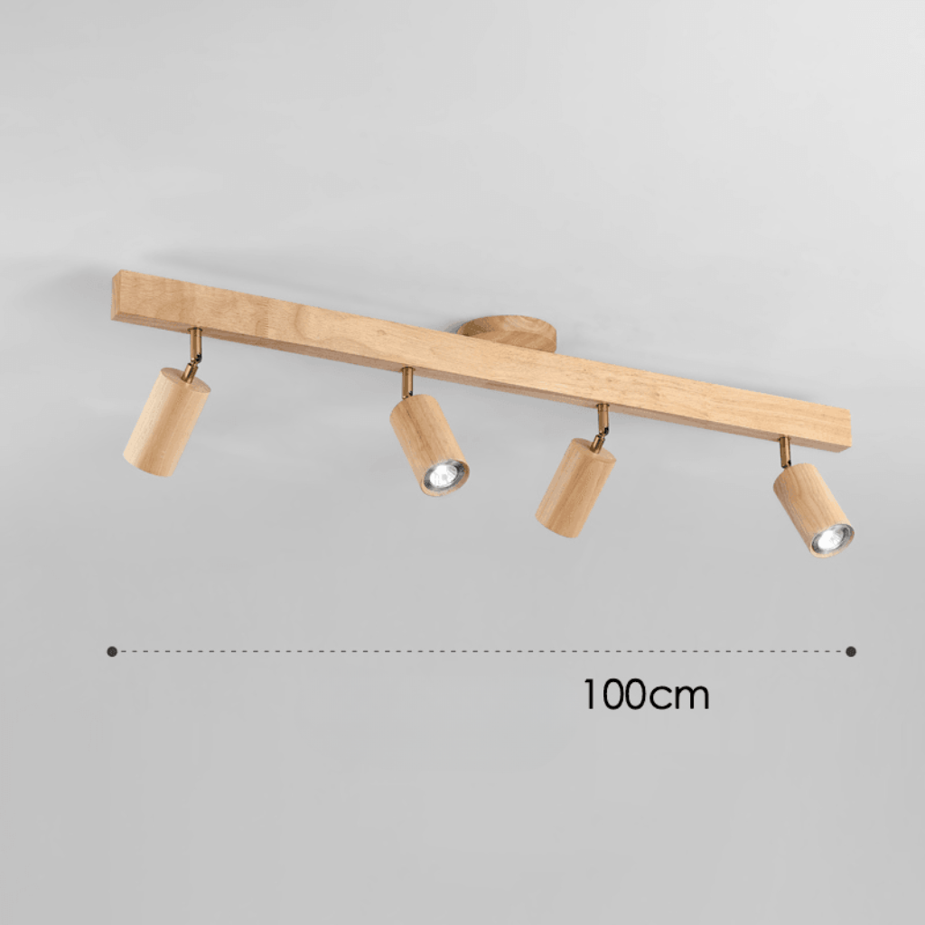 Lampa Sufitowa Minimalistyczna z Drewna Litego - 9