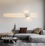 Minimalistyczna Lampa Ścienna LED ze Światłem Pośrednim - Biały