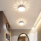 Minimalistyczna Lampa Sufitowa LED z Ażurowym Kloszem - 4