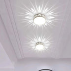 Minimalistyczna Lampa Sufitowa LED z Ażurowym Kloszem - 5
