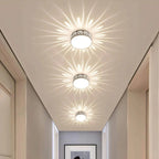 Minimalistyczna Lampa Sufitowa LED z Ażurowym Kloszem - 6