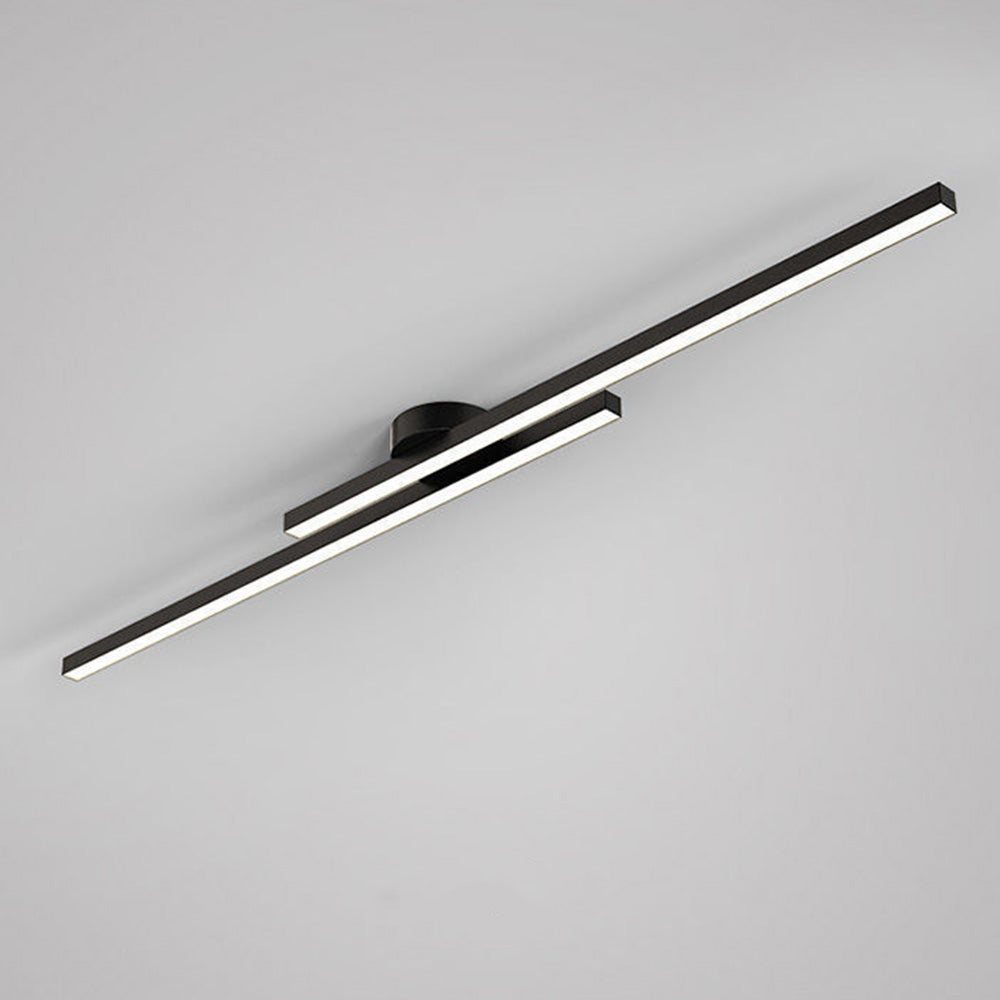 Minimalistyczna Lampa Sufitowa LED z Podwójnym Prętem Świetlnym - 17