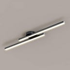 Minimalistyczna Lampa Sufitowa LED z Podwójnym Prętem Świetlnym - 3