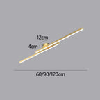 Minimalistyczna Lampa Sufitowa LED z Podwójnym Prętem Świetlnym - 21