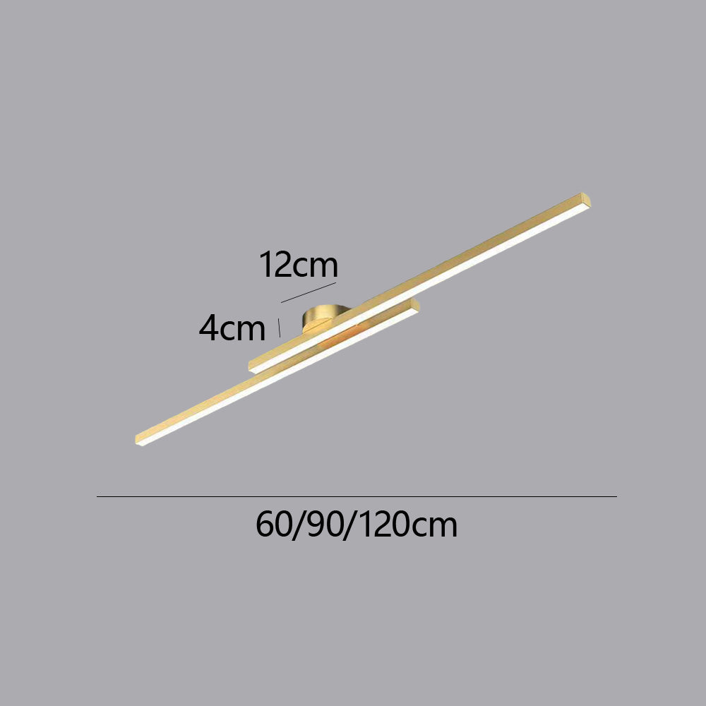 Minimalistyczna Lampa Sufitowa LED z Podwójnym Prętem Świetlnym - 21