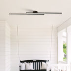 Minimalistyczna Lampa Sufitowa LED z Podwójnym Prętem Świetlnym - 5