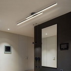 Minimalistyczna Lampa Sufitowa LED z Podwójnym Prętem Świetlnym - 8