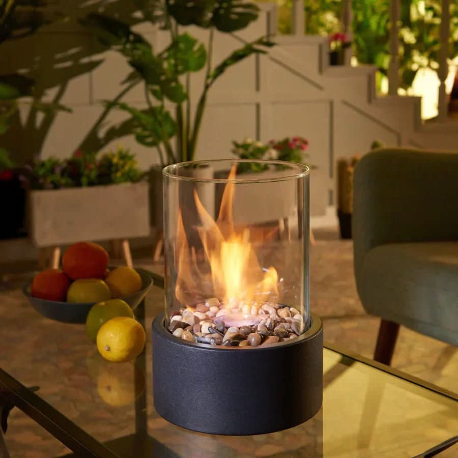 Tafelhaard Bioethanol Scandinavisch Design z Szklanym Kloszem - 5