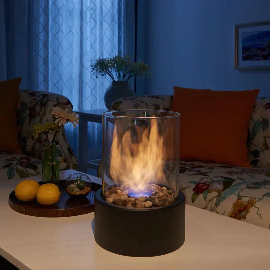 Tafelhaard Bioethanol Scandinavisch Design z Szklanym Kloszem