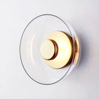 Kinkiet Nowoczesny ze Szklanym Kloszem i Ledem - Przezroczysty