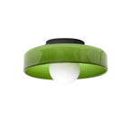 Lampa Sufitowa Szklany Dysk Matowy Mrożony Klosz G9 - Rura świetlna