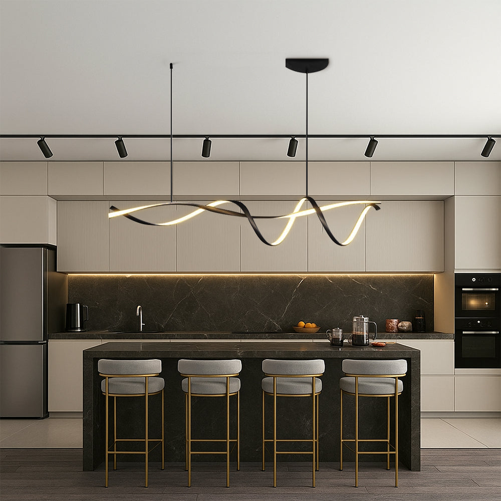 Lampa Wisząca Liniowa Skandynawska nad Stół - 4