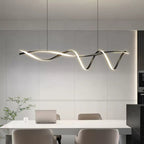 Lampa Wisząca Liniowa Skandynawska nad Stół - 5