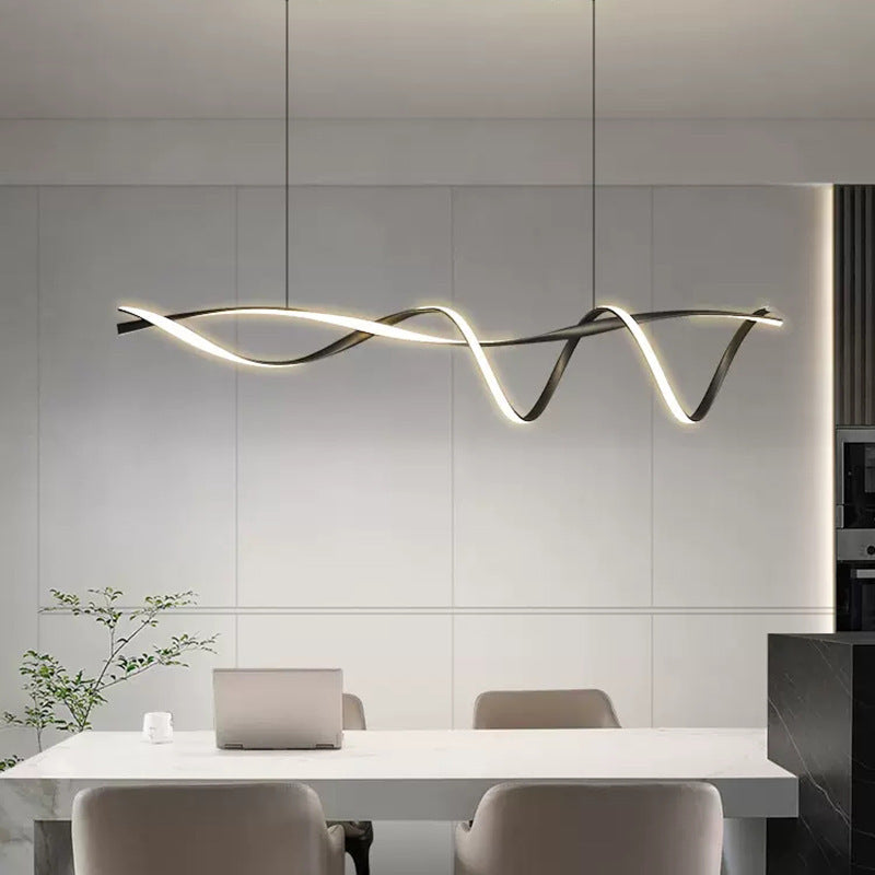 Lampa Wisząca Liniowa Skandynawska nad Stół - 5