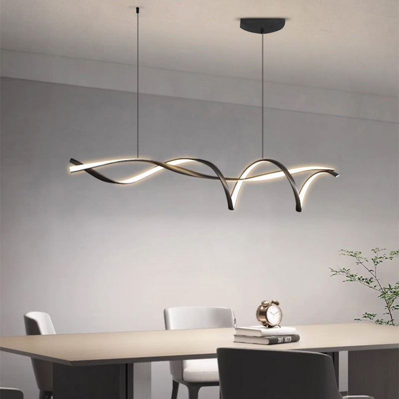 Lampa Wisząca Liniowa Skandynawska nad Stół - 7
