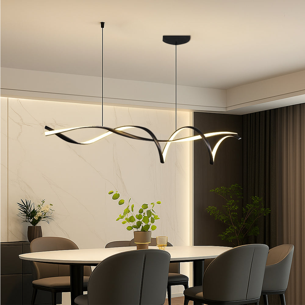 Lampa Wisząca Liniowa Skandynawska nad Stół - 2