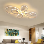 Nowoczesna Lampa Sufitowa LED z Falistymi Pierścieniami - 7