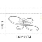 Nowoczesna Lampa Sufitowa LED z Falistymi Pierścieniami - 9