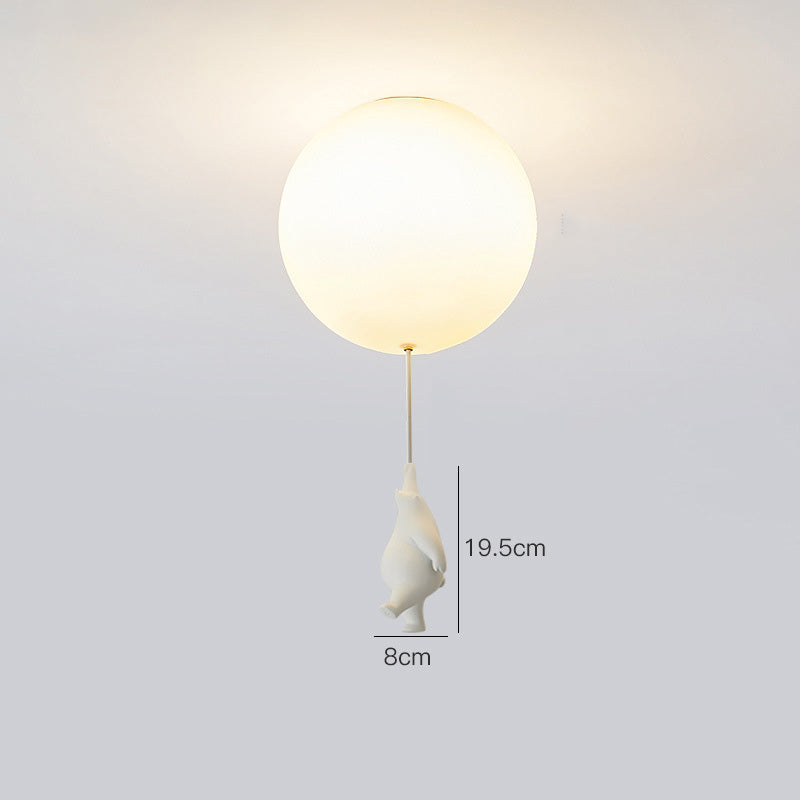 Nowoczesna Lampa Sufitowa LED z Misiem na Balonie - 13