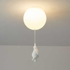 Nowoczesna Lampa Sufitowa LED z Misiem na Balonie - 16