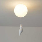 Nowoczesna Lampa Sufitowa LED z Misiem na Balonie - 19