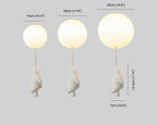 Nowoczesna Lampa Sufitowa LED z Misiem na Balonie - 6