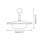 Nowoczesna Lampa Sufitowa z Drewnianym Kloszem i Mosiężnymi Detalami - 5