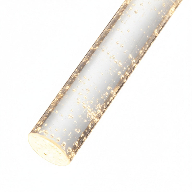 Nowoczesna Lampa Wisząca w Kształcie Cylindra ze Szklanym Kloszem - 2