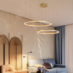 Nowoczesna Lampa Wisząca z Okrągłymi Pierścieniami - 5