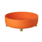 Obrotowy Organizer Lazy Susan do Kuchni i Łazienki z Obracaniem 360° - Pomarańczowy