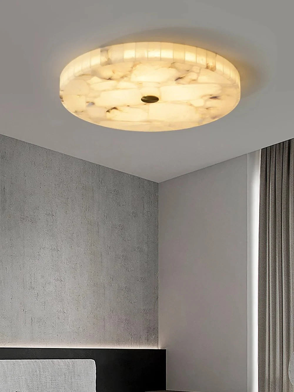 Lampa Sufitowa Art Deco z Kloszem z Alabastru - 13