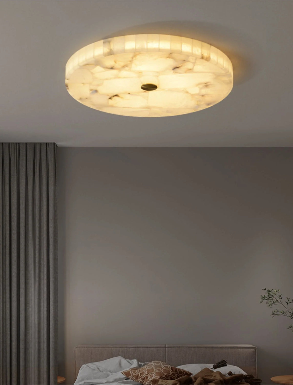 Lampa Sufitowa Art Deco z Kloszem z Alabastru - 14