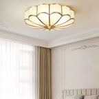 Lampa Sufitowa Art Deco z Matowymi Kloszami w Kształcie Kwiatu - 25