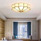 Lampa Sufitowa Art Deco z Matowymi Kloszami w Kształcie Kwiatu - 28
