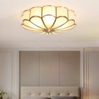 Lampa Sufitowa Art Deco z Matowymi Kloszami w Kształcie Kwiatu - 29