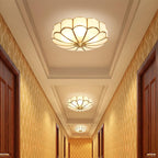 Lampa Sufitowa Art Deco z Matowymi Kloszami w Kształcie Kwiatu - 32