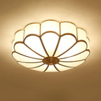 Lampa Sufitowa Art Deco z Matowymi Kloszami w Kształcie Kwiatu