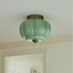 Lampa Sufitowa Art Deco ze Szklanym Kloszem - 13