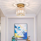 Lampa Sufitowa Art Deco z Kryształowym Kloszem - 11