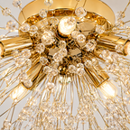 Lampa Sufitowa Art Deco z Kryształowymi Gałązkami - 9