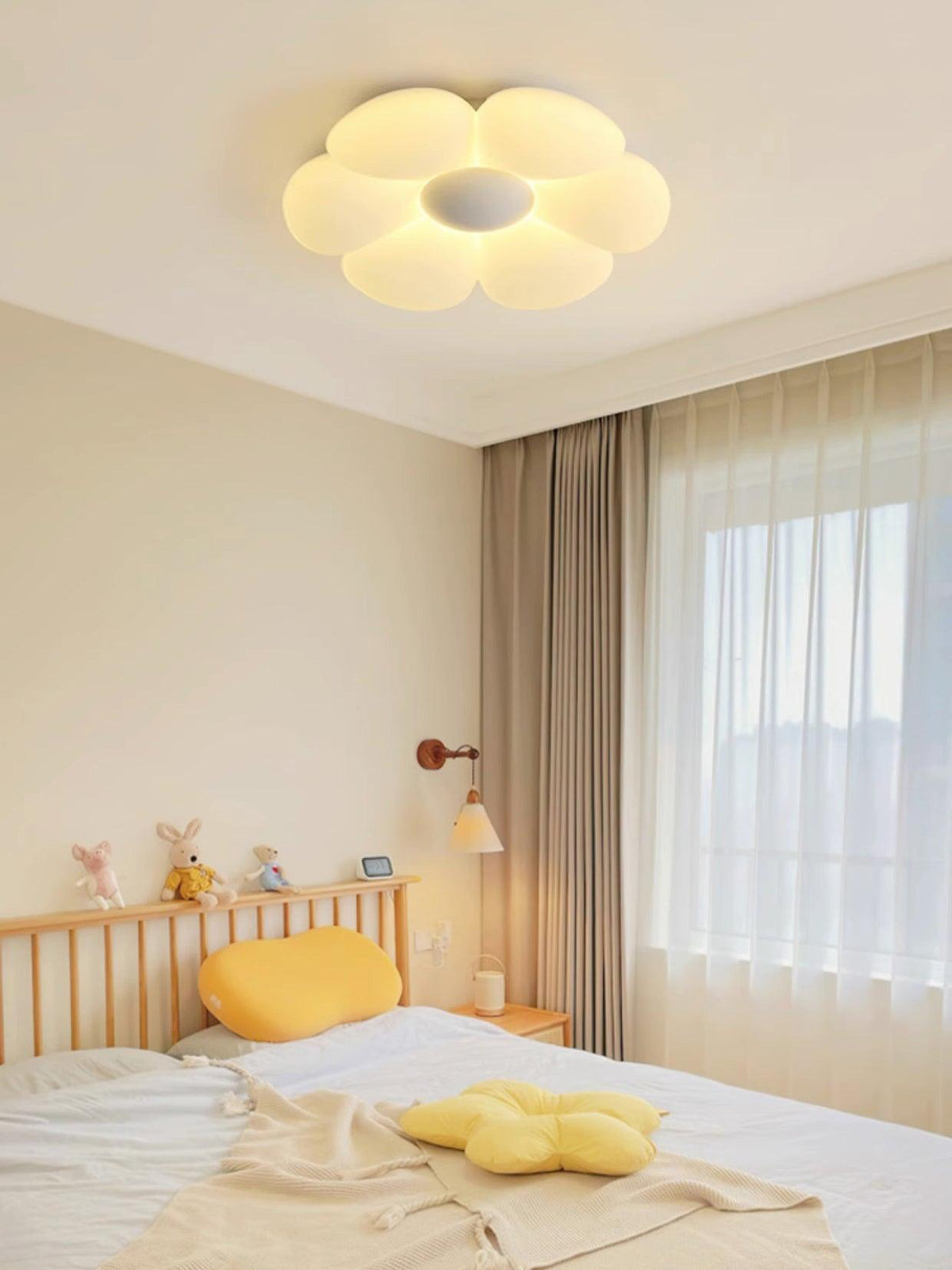 Lampa Sufitowa Kwiat z Sześcioma Płatkami LED Skandynawska - 11