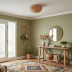 Lampa Sufitowa Boho z Plecionym Rattanowym Kloszem - 14