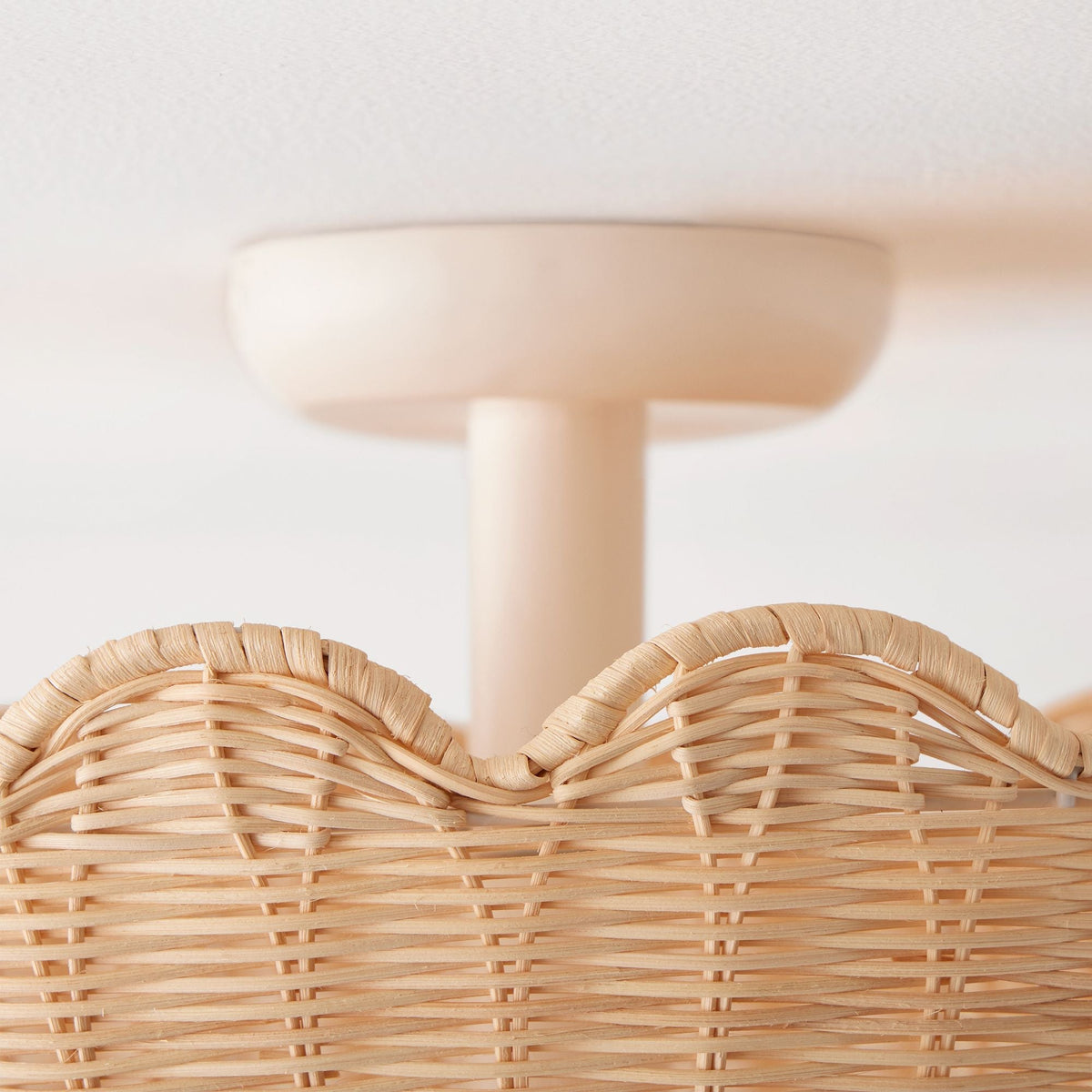 Lampa Sufitowa Boho z Plecionym Rattanowym Kloszem - 17