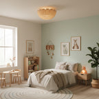 Lampa Sufitowa Boho z Plecionym Rattanowym Kloszem - 4