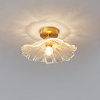 Lampa Sufitowa Bohemian ze Szklanym Kloszem w Kształcie Kwiatu - 10