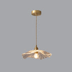 Lampa Sufitowa Bohemian ze Szklanym Kloszem w Kształcie Kwiatu - Przezroczysty