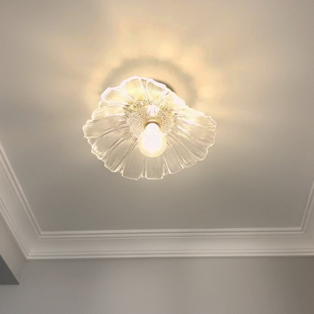 Lampa Sufitowa Bohemian ze Szklanym Kloszem w Kształcie Kwiatu