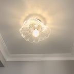 Lampa Sufitowa Bohemian ze Szklanym Kloszem w Kształcie Kwiatu - 4